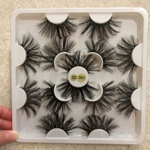 7 Pairs Dramatic Long Thick Natural 25mm False Fake Eyelashes